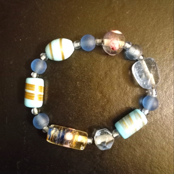 Murano Jewelry - Murano Art Glass Stretch Bracelet